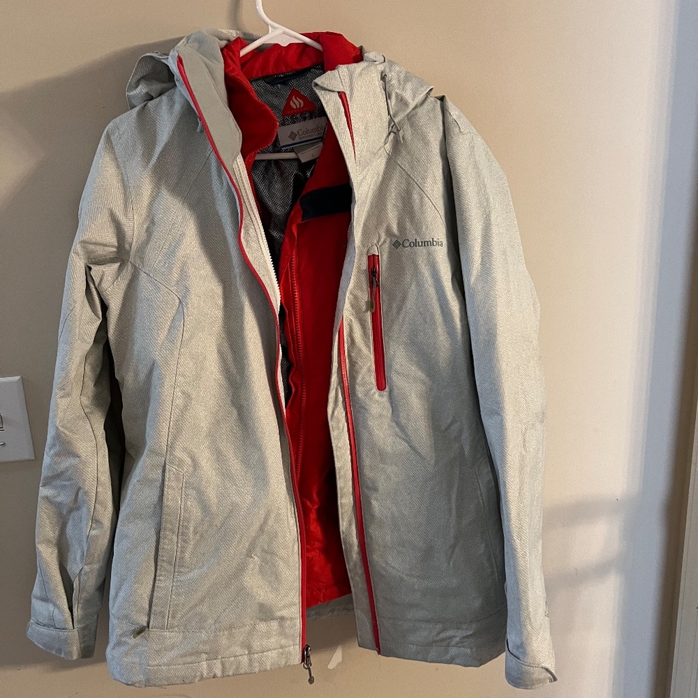 Womens Columbia winter coat with omni heat liner